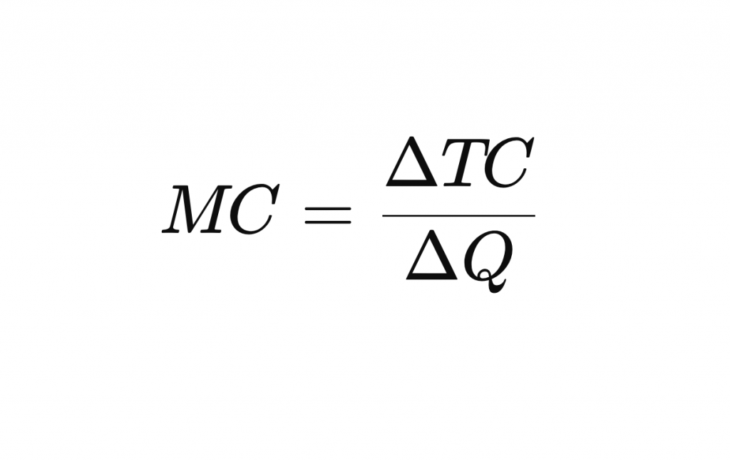 Formula for Marginal Cost